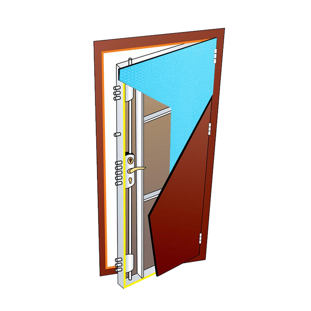 Հարթ ավարտվածք Հրդեհաշիջող Էքստրուդ Թերթ Պոլիստիրոլ XPS ՓՐՓՎԱԾ ՏԱՂԱՏԱԿ Դռան մեջտեղում